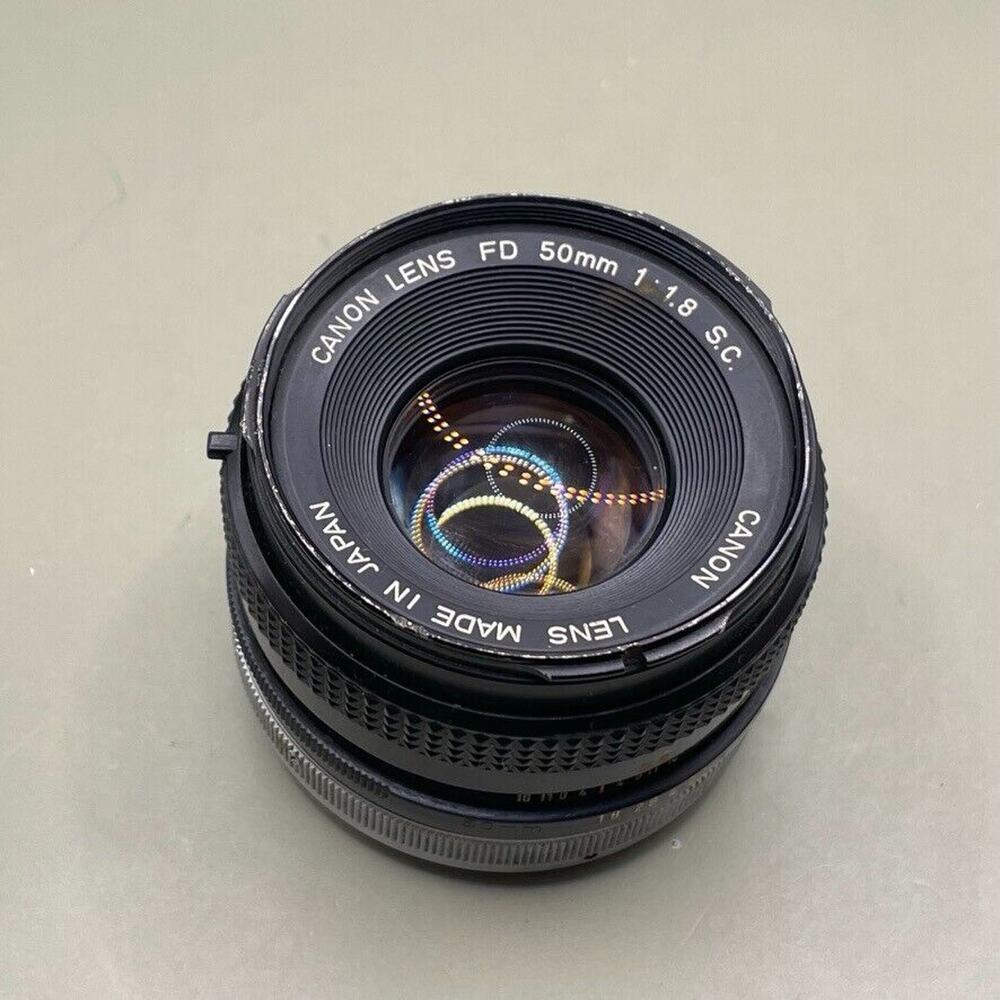 Canon FD 50mm 1:1.8 Film Camera Lens, Made In Japan